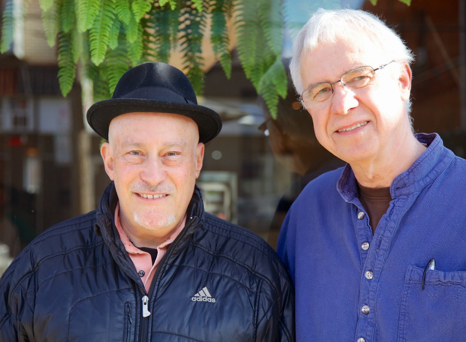 Shinzen and Peter, April 5th 2014, Octopus Garden Yoga Centre, Toronto.